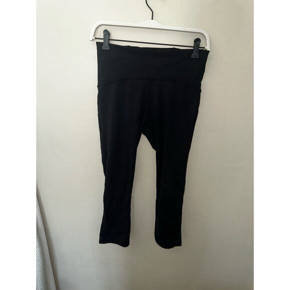 Lululemon black cropped leggings sz 8 - Picture 2 of 4